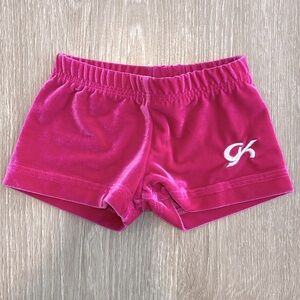 GK Elite Gymnastics / Dance Mini Workout Spandex Shorts Pink Child Small